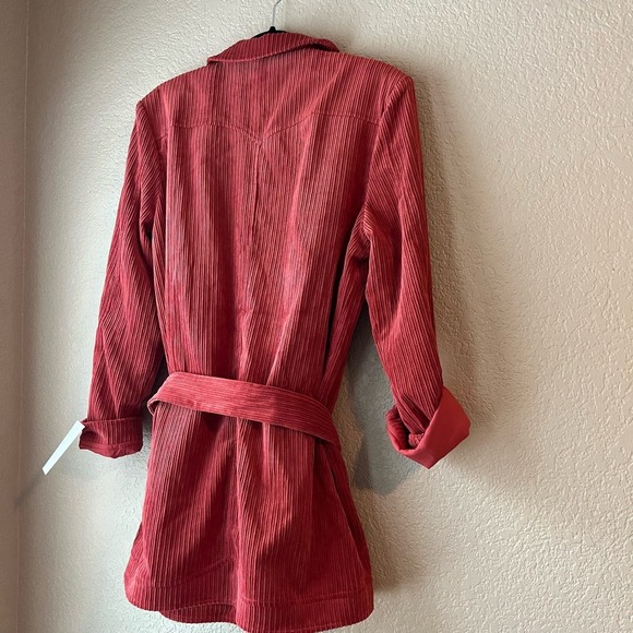 For Love And Lemons Red Corduroy Midi Dress - Picture 8 of 10